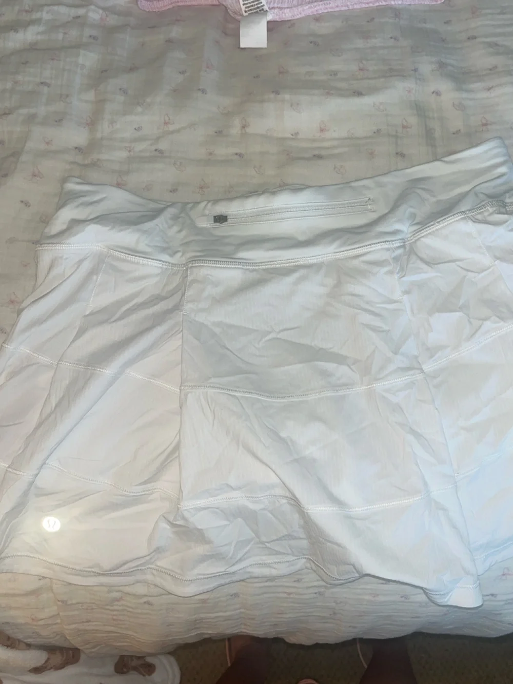 lululemon athletica white pace rival skirt